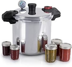T-fal 22-Quart Aluminum Pressure Canner, 3 ...