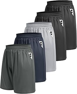 BOOJO 5 Pack Athletic Gym Mens Shorts - Wor...