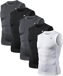 TELALEO 5 Pack Men's Athletic Comp...