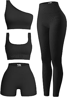 OIERD 4 Piece Workout Sets For Women Ri...