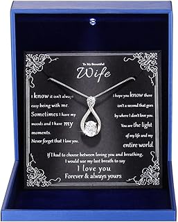 1.5CT Moissanite Infinity Pendant Necklace ...